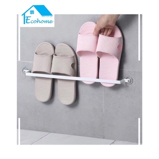 Ecohome Kệ treo đa năng không khoan tường thanh sắt có kèm tấm dán cường lực