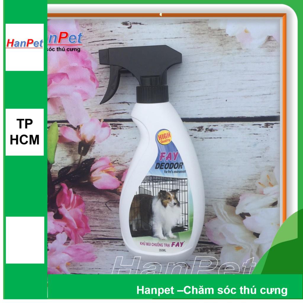 Xịt khử mùi hôi của chó mèo (2 loại) FAY 350ml &amp; XC Pet 100ml- diệt khuẩn môi trường (hanpet 239)