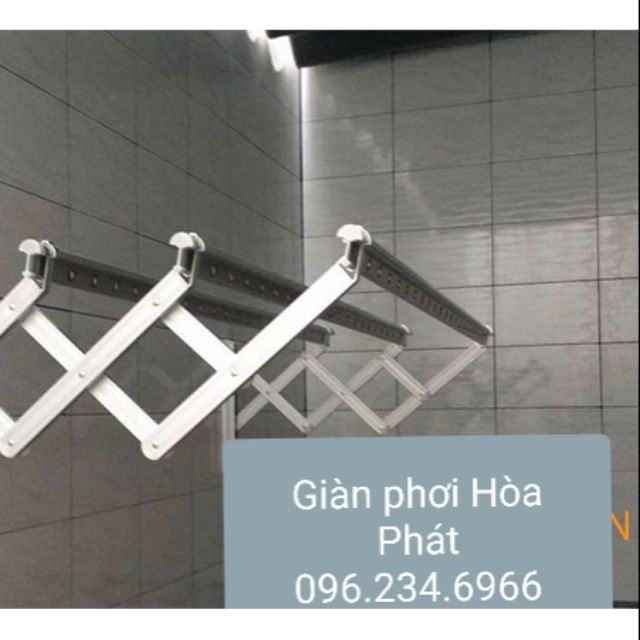 Giàn phơi Hòa Phát xếp ngang, 3 thanh