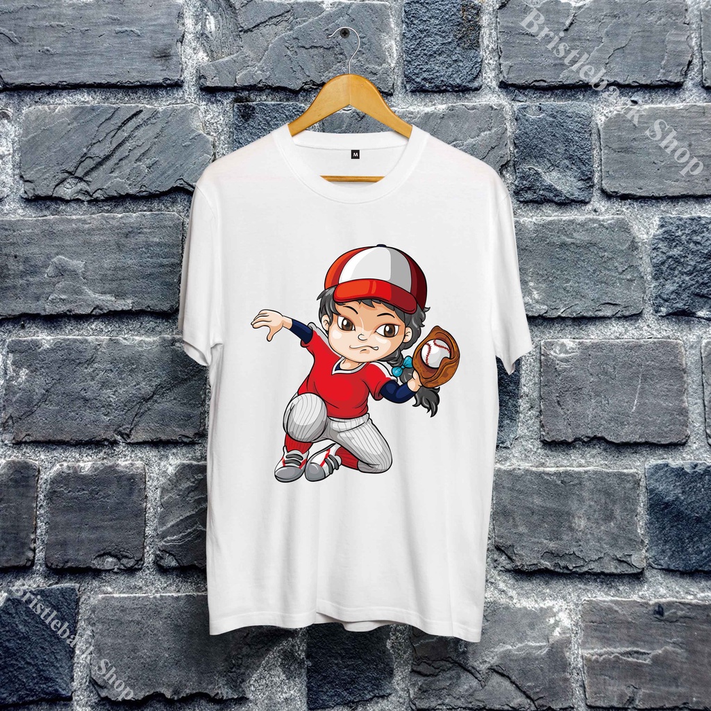 Áo Thun hình thể thao môn Bóng chày Baseball cho bé giá rẻ cute cực chất dễ thương ngắn tay Y48CD5570