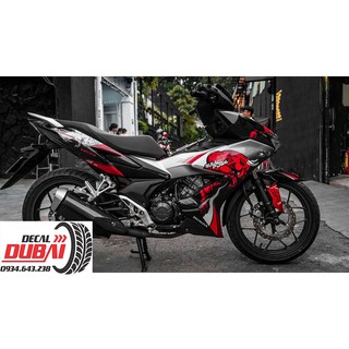 Tem Trùm Winner X Đỏ Bạc Đen Bò Tót