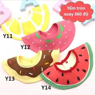 Yếm tròn xoay 360 độ (yếm dãi, yếm ăn dặm)