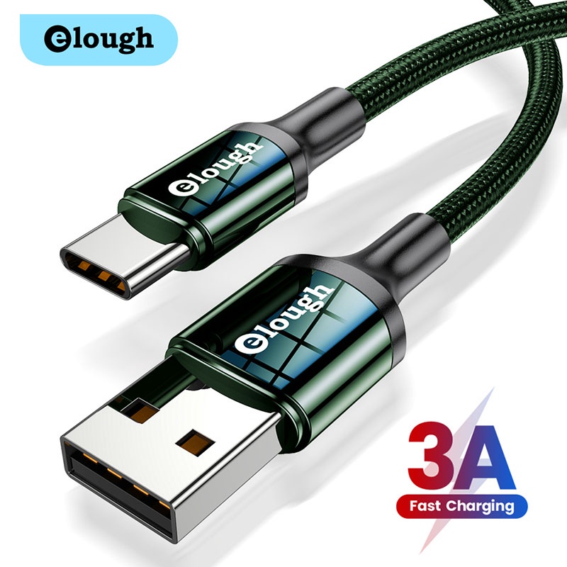 Cáp sạc nhanh ELOUGH USB Type C 3A cho điện thoại di động