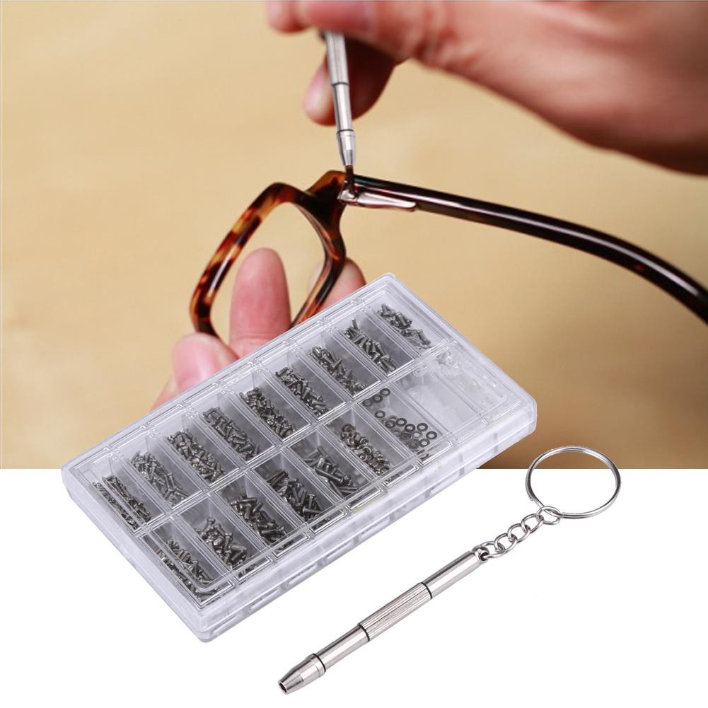 DECEBLE 1000pcs/set Micro Glasses Sunglass Watch Spectacles Phone Tablet Screws ❤B3