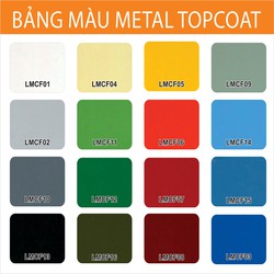 Sơn kim loại - Sơn phủ kim loại, không dung mội, nhẹ mùi, an toàn, hệ nước - Acylic metal topcoat