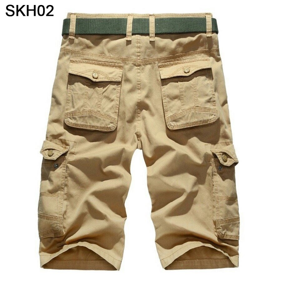 Quần Short Kaki Nam Túi Hộp Cap Cấp Vải Dày Chỉ May Lớn Khong Ra Màu Không Xù | BigBuy360 - bigbuy360.vn