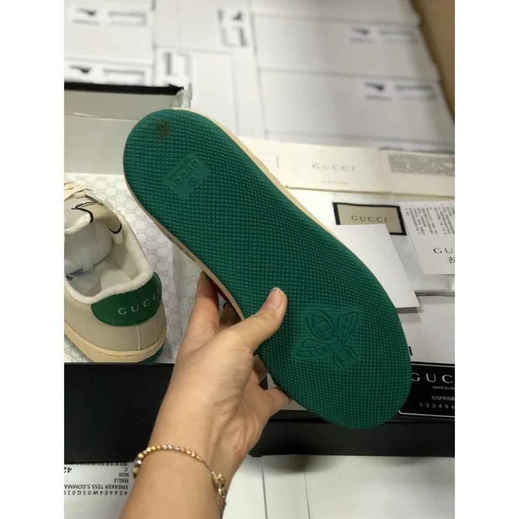 Giầy Sneaker Gucci Sơn Tùng Hồng + Xanh cực hót , Giày thể thao GC hàng đẳng cấp da thật đủ box bill