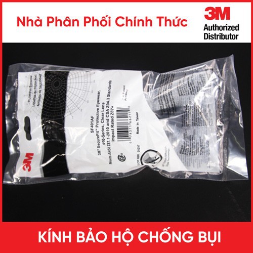 Kính chống bụi, chống đọng sương, chống trầy xước cao cấp 3M SF401AF/ SF301AF - Xuất xứ Đài Loan