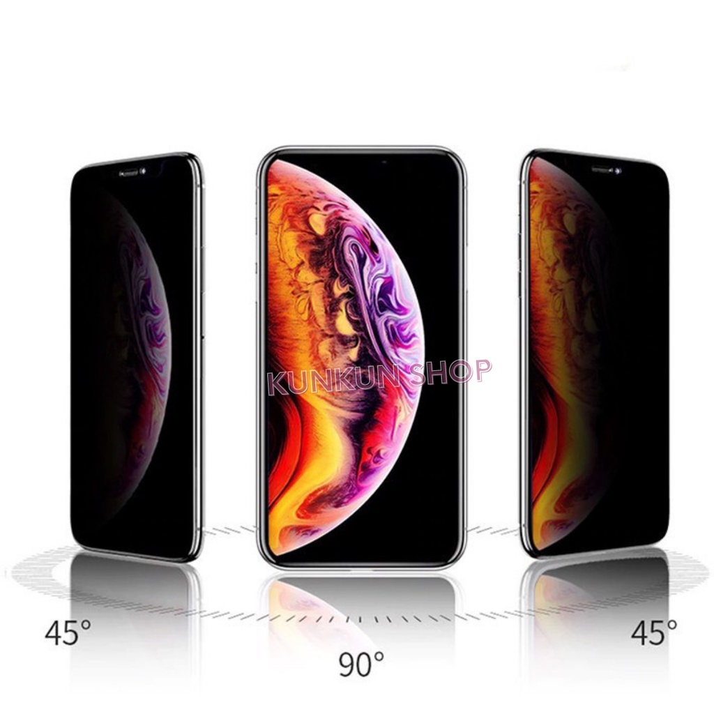 Kính Cường Lực Chống nhìn trộm Iphone 7Plus/8Plus/X/XR/XS/XS Max/11/11 Pro Max/12/12 Pro Max/13/13 Pro Max -Dán màn hình