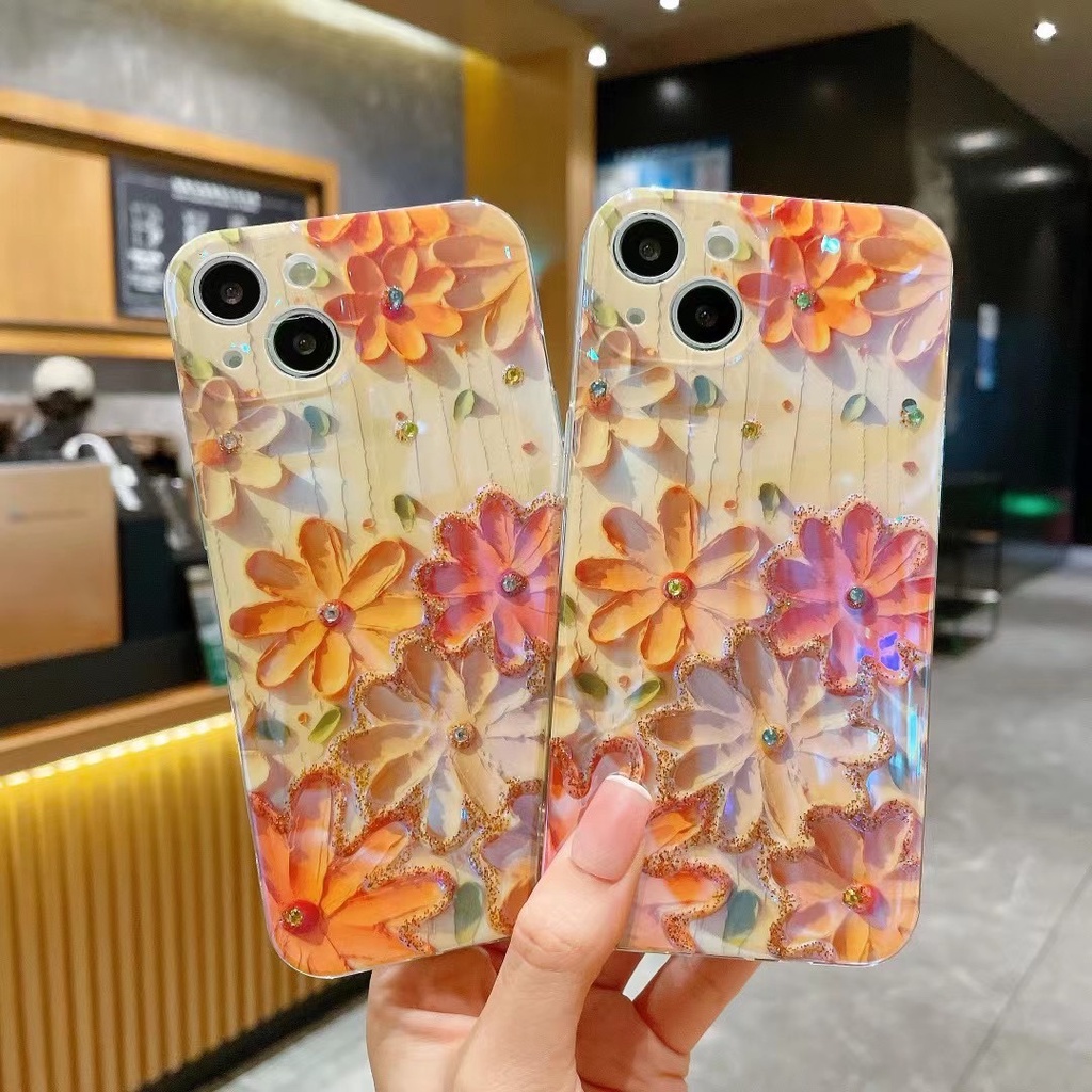 Ốp Điện Thoại tpu Mềm Hình Hoa Cúc Cho Iphone 12 pro max 11 pro max xs max xr x 13promax 7 8 plus