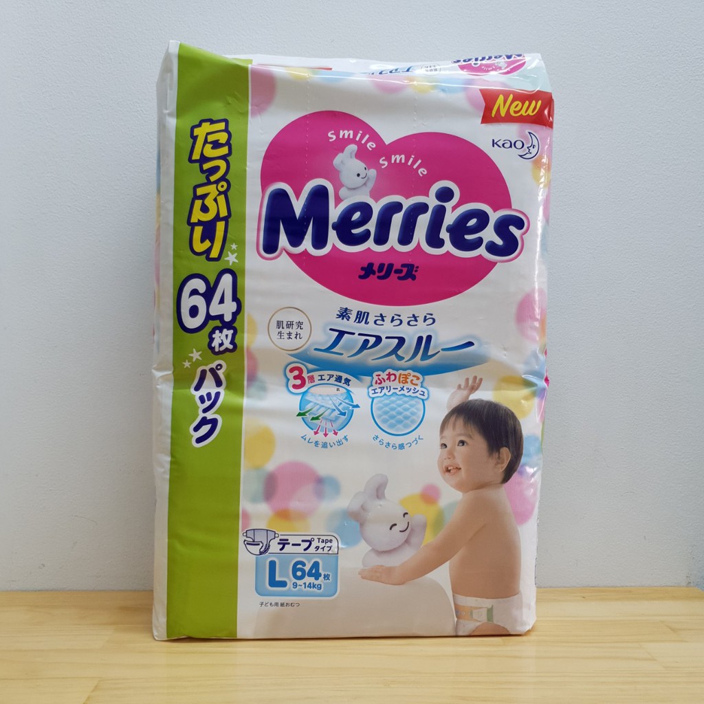 Tã Merries dán size L64