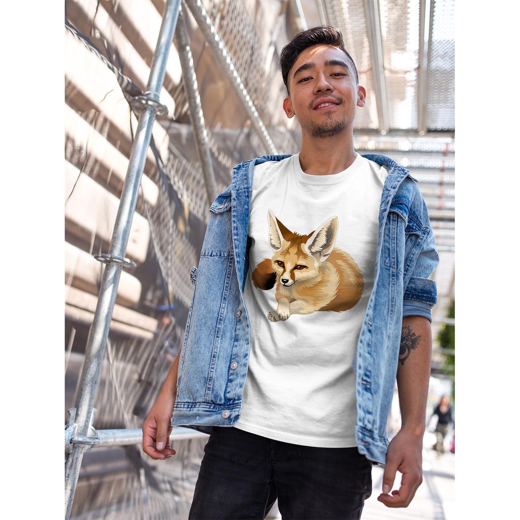 Áo thun Nam in hình Tranh vẽ cáo đồng cỏ - Cotton Thun Phong Cách Cá Tính - Cực Chất Và Đẹp