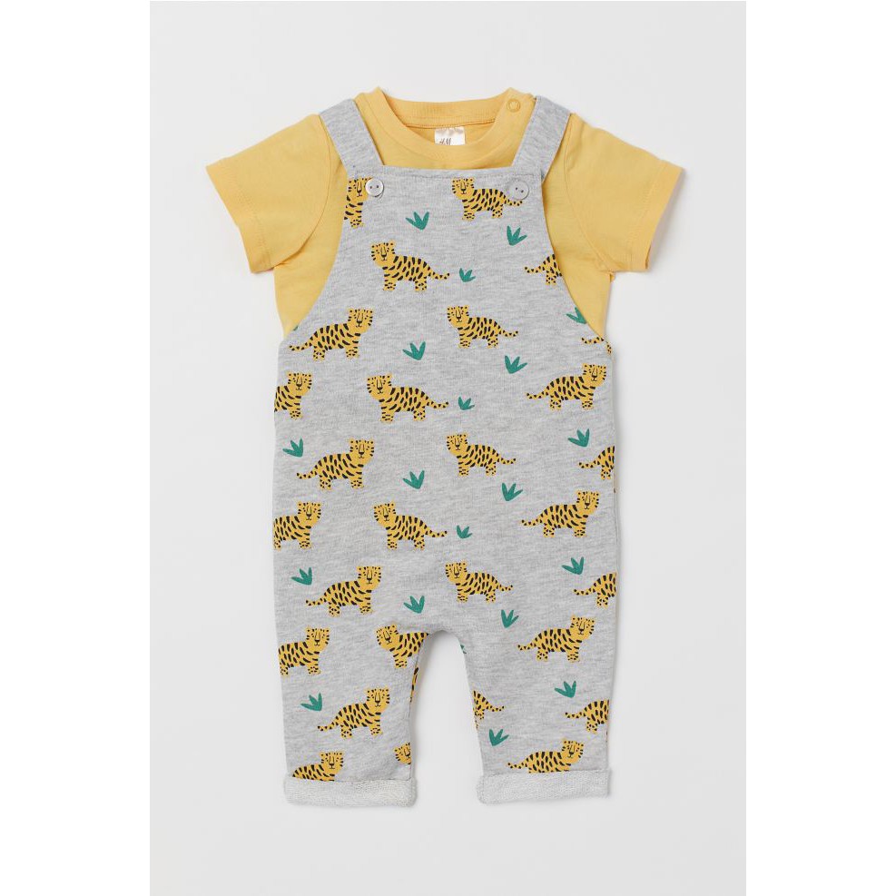 Set áo và yếm quần tiger vàng HM H&amp;M_hàng chính hãng Anh