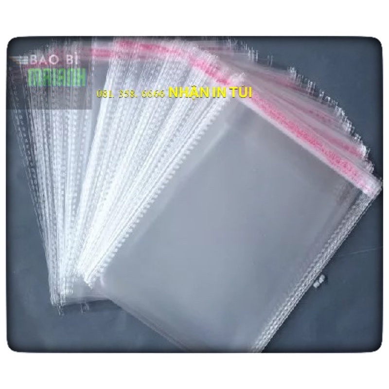 TÚI OPP DÁN MIỆNG1 KG túi OPP băng keo đựng quần áo, trang sức. Đủ mọi kích thước phù hợp với mọi quy cách đóng hàng!