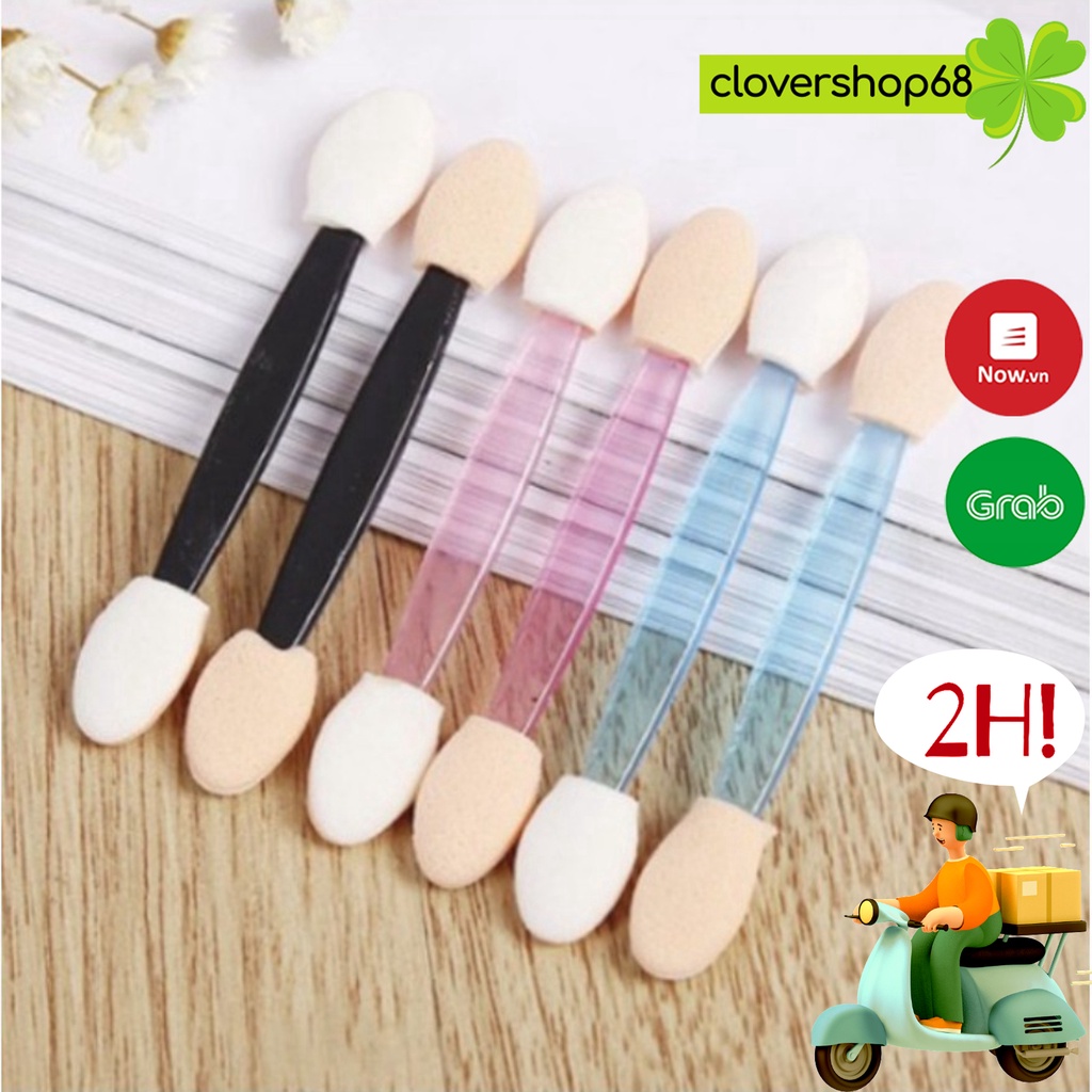 Set 10 Cây Cọ Vẽ Mắt và Môi 2 Đầu Tiện Dụng - Cọ Vẽ Mắt Môi🍀 Clovershop68 🍀