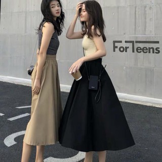 Chân Váy Xoè Kaki 3 Màu Dáng Dài So Hot