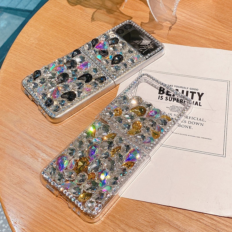 Ốp Điện Thoại Đính Đá Nhiều Màu Sắc Cho Samsung Galaxy Z Flip 3 3 5G