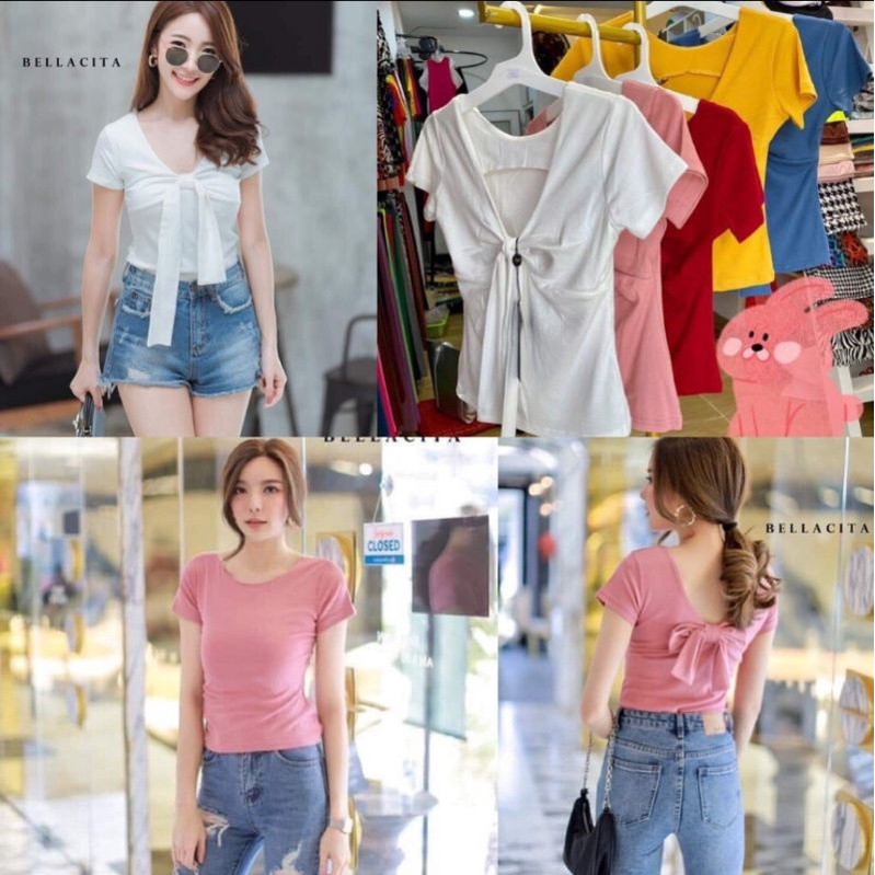 ÁO NƠ MẶC ĐƯỢC 2 MẶT Bellacita Thái Lan