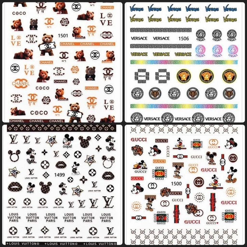 Sticker 3D | Hình Dán Móng Tay Thương Hiệu