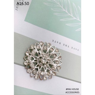 (Ảnh thật ) Cài áo hoa tuyết dáng tròn -Maihouse A16