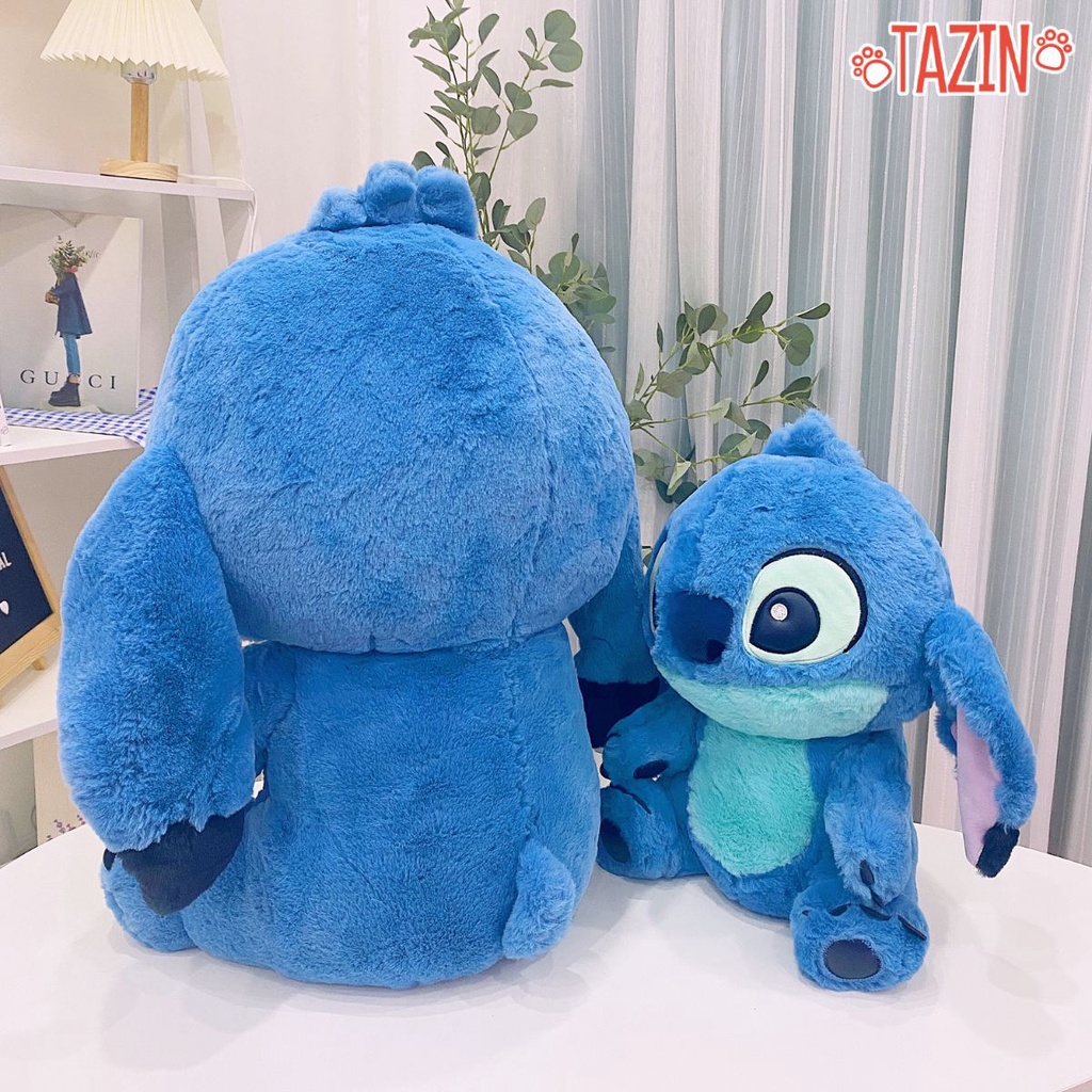 Gấu Bông Stitch Lông Mềm Màu Xanh Nhiều Size Dễ Thương, Gấu Bông Tazin Cao Cấp