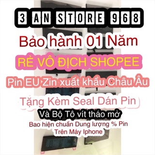 [Hàng chính hãng]Pin Iphone EU Zin dành cho Iphone 5, 5s, 6, 6s, 6 Plus, 6splus, 7, 7Plus 8 X Cam kết 1% không sập nguồn