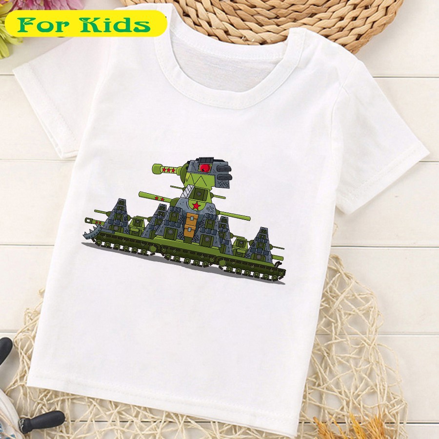 In áo hình xe tăng - in áo phim hoạt hình xe tăng đẹp - mã 24 có size trẻ em