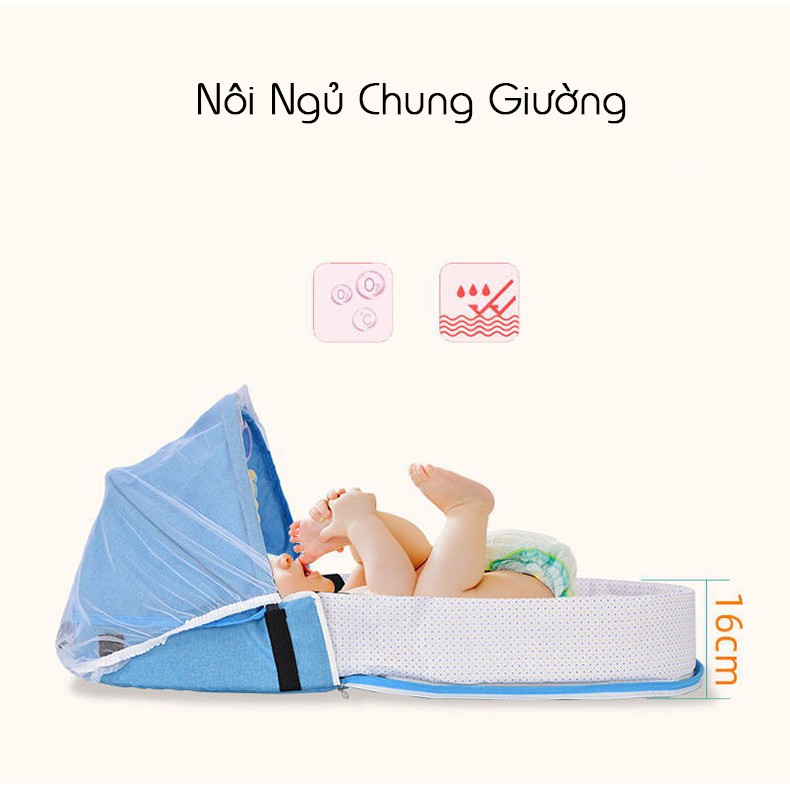 NÔI NGỦ CHUNG GIƯỜNG CHO BÉ GẤP GỌN