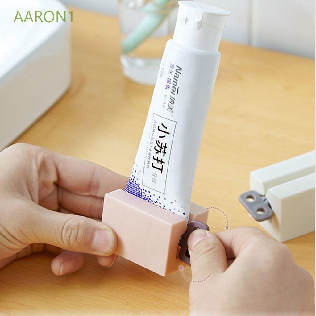 Aaron1 Dụng Cụ Nặn Kem Đánh Răng Nhiều Màu Tiện Dụng