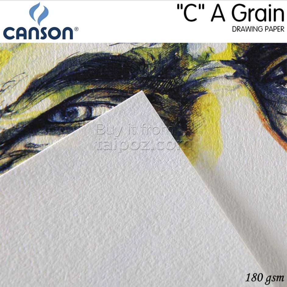 [ TAIPOZ ] TẬP 5 TỜ GIẤY CANSON "C" A GRAIN (CANSON PHÁP)