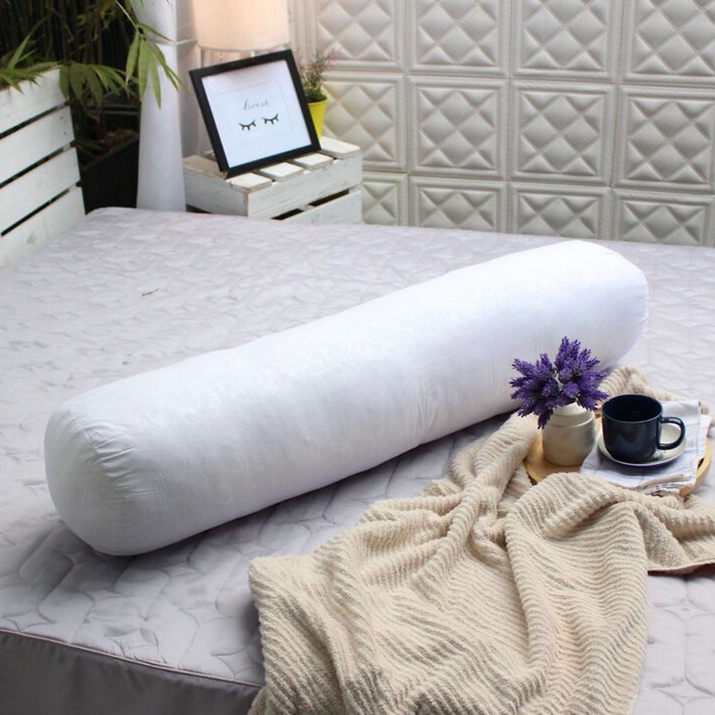 Ruột gối ôm trắng bông tinh khiết kích thước 35x100cm cao cấp