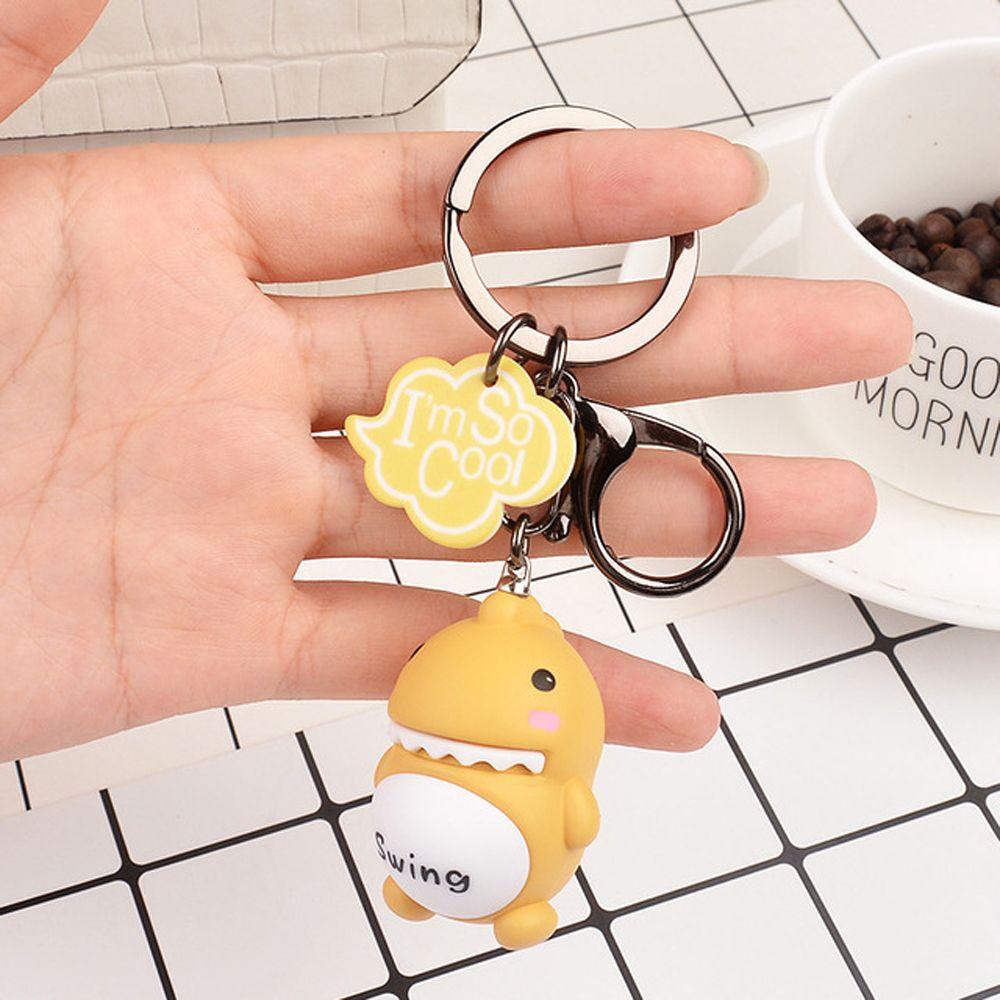 REBUY1 Móc Khóa Hình Khủng Long Hoạt Hình Dễ Thương