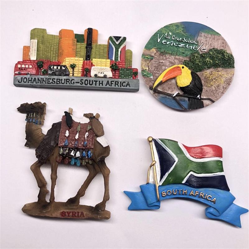 Syria Từ Tủ Lạnh Miếng Dán 3D Nhựa Cờ Syria Nhân Vật Lạc Đà Du Lịch Điểm Tham Quan Lưu Niệm Tủ Lạnh 