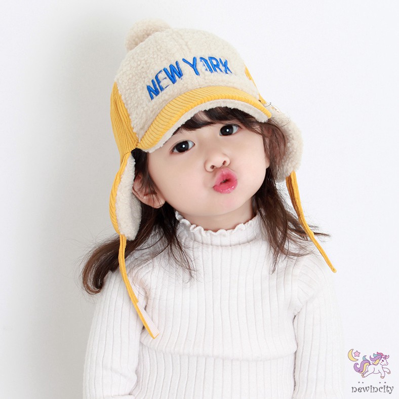 Mũ Nhung Kẻ Thời Trang Mùa Đông Phong Cách Hàn Quốc Đáng Yêu Cho Trẻ Em