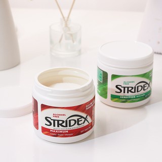 Stridex Anti-Acne Wipes Salicylic Acid 0,5% / 2%  BHA làm giảm mụn đầu đen