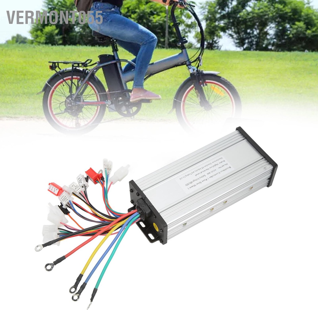 Vermont055 Bộ điều khiển sóng hình sin 48V 60V 800W động cơ không chổi than cho xe đạp điện