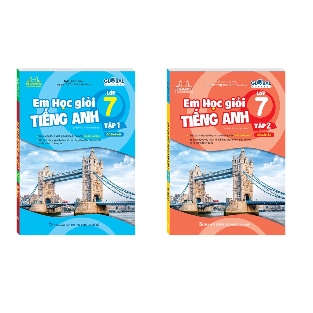 Sách GLOBAL SUCCESS - Em học giỏi tiếng anh lớp 7 (Bộ 2 tập) - có đáp án