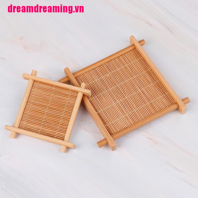 Đế Lót Ly Bằng Tre Trang Trí Bàn Ăn