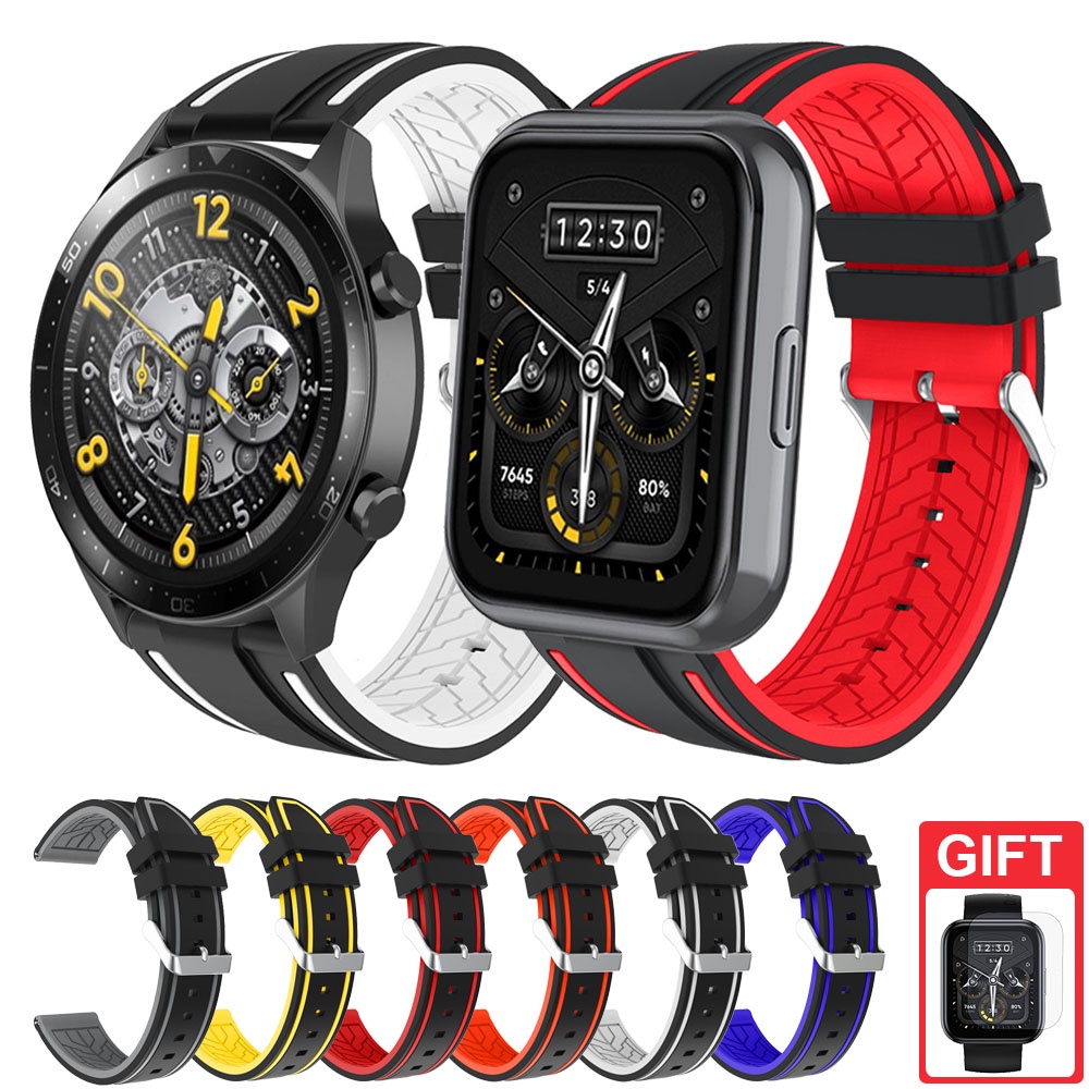 Dây Đeo Silicone Cho Đồng Hồ Thông Minh Realme Watch 3 / 3 Pro / 2 / 2 Pro / S