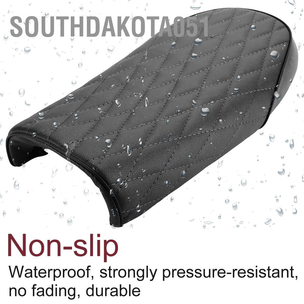 Yên ghế sau da PU phẳng phong cách cổ điển cho xe máy CB CL AX100 CG125 Cafe Racer