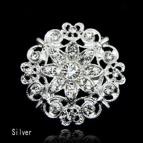 Ghim gài áo hợp kim đính đá nhiều kiểu dáng