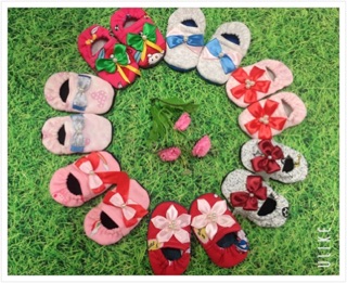 Set 10 đôi giày nỉ thiết kế cho bé gái