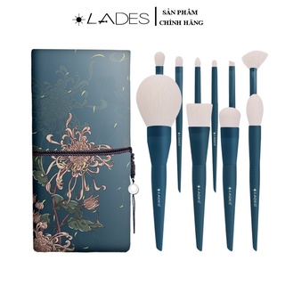Bộ Cọ Trang Điểm Lades 10 Cây Smoke Blue