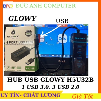 Hub chia cổng USB 3.0 và 2.0 Glowy - Chính hãng - Bảo hành 12 tháng .