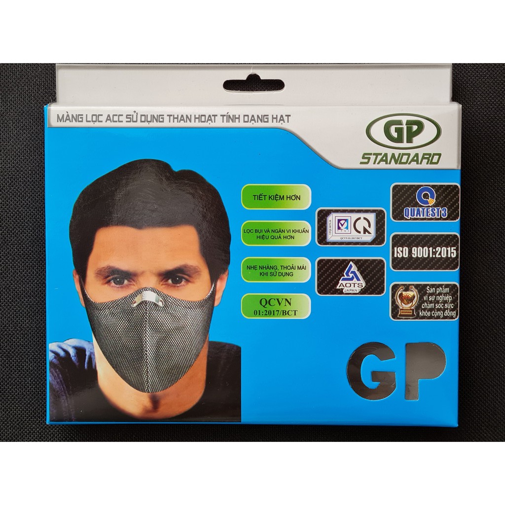 Khẩu trang GP Standard (giặt được) thun siêu mềm siêu êm hơn khẩu trang y tế.