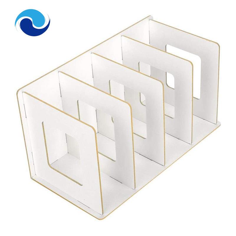 Kệ gỗ 4 ngăn màu nâu dùng đựng đĩa CD DVD có thể tháo rời