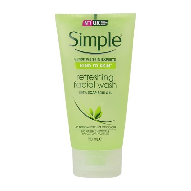 SỮA RỬA MẶT SIMPLE KIND TO SKIN REFRESHING FACIAL WASH GEL