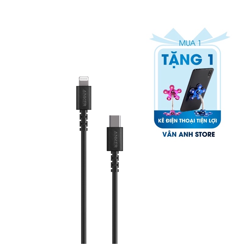 Cáp sạc ANKER Select to USB-C to Lighning dài 1.8m-A8613-Cáp sạc ip/máy tính bảng/máy nghe nhạc/laptop táo