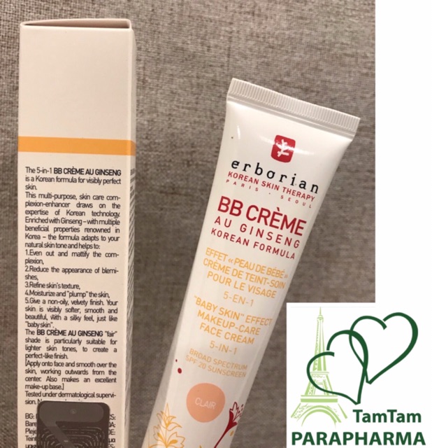 🇫🇷🇰🇷 ERBORIAN BB cream kem nền các màu 💞 TamTam 💞