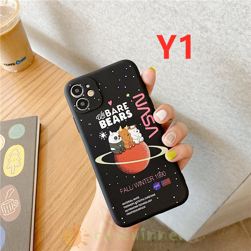 NASA ốp điện thoại In Hình We Bare Bears Cho Realme C15 C12 C11 C1 C2 C3 6 5 3 5i 5s Oppo A1K A3S A5 A9 2020 Vivo Y50 Y30 Y17